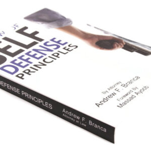 Product photo of Andrew Branca's book, Law of Self Defense Principles.