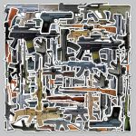 Collage of probably fifty or more different types of guns